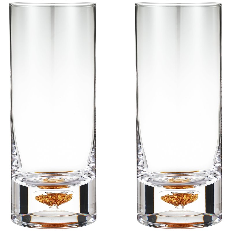 Berkware Lowball Whiskey Glasses With Unique Embedded