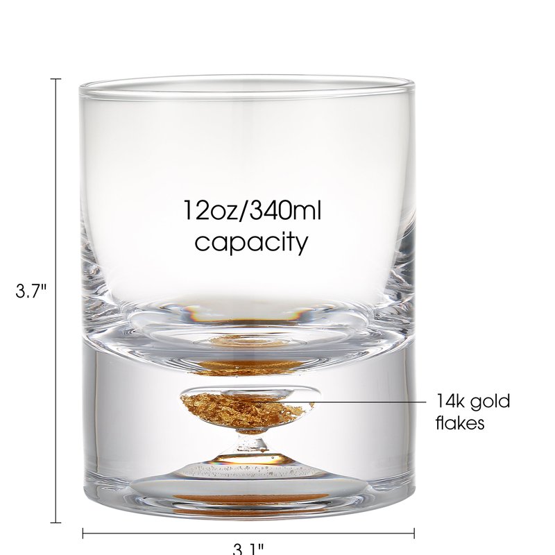 Shop Berkware Lowball Whiskey Glasses With Unique Embedded