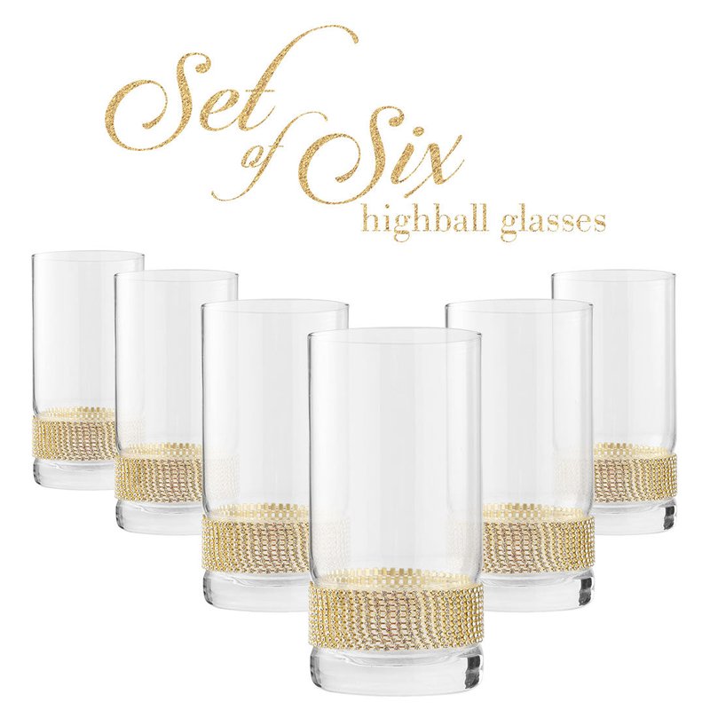 Shop Berkware Luxurious Highball Cocktail Glasses
