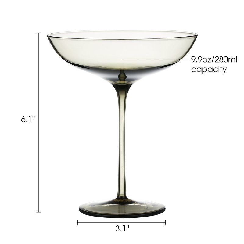 Shop Berkware Set Of 2 Luxurious And Elegant Coupe Cocktail Glass