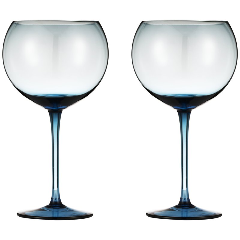 Berkware Set Of 2 Sparkling Colored Glasse