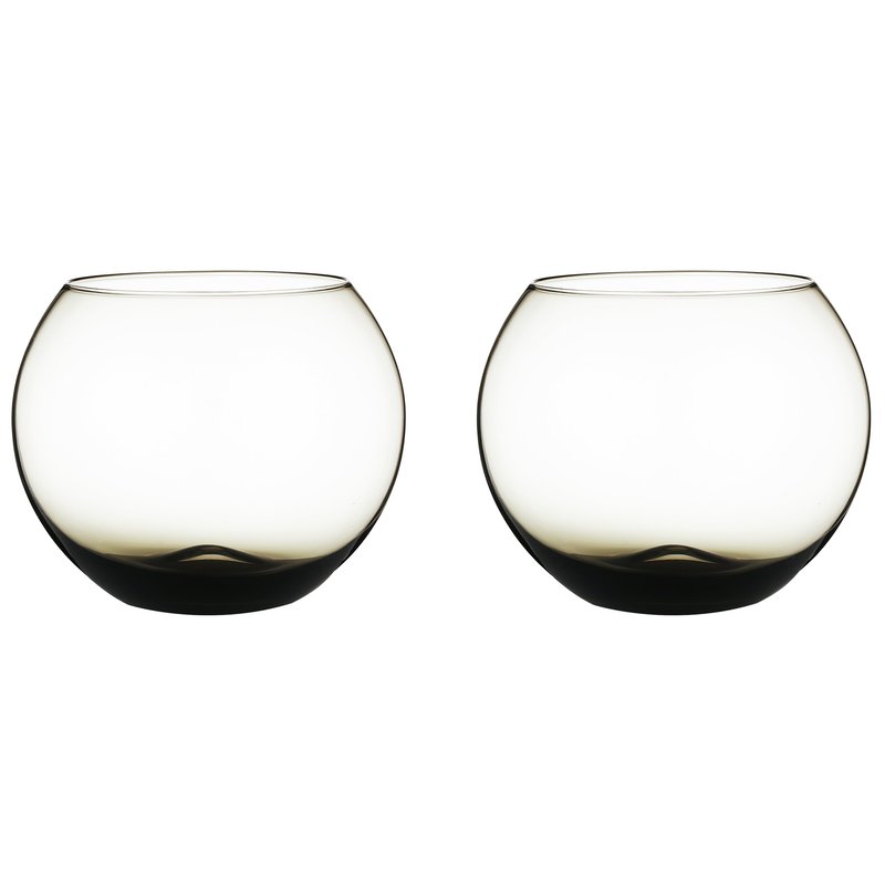 Berkware Set Of 2 Sparkling Colored Stemless Wine Glass