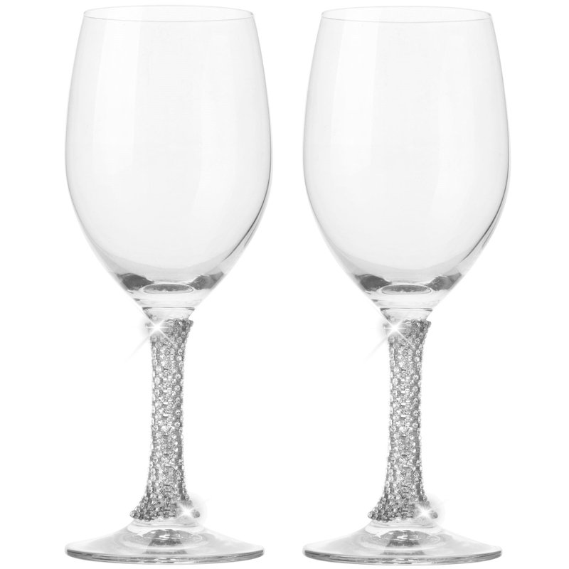 Berkware Set Of 6 Crystal Wine Glasses