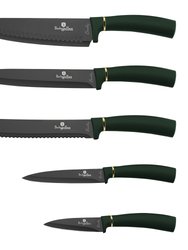 6-Piece Knife Set with Magnetic Hanger Emerald Collection