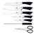 8-Piece Knife Set with Acrylic Stand Black Collection