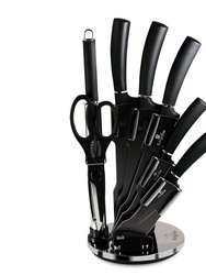 8-Piece Knife Set with Acrylic Stand Carbon Collection