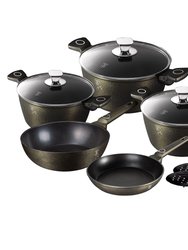 Berlinger Haus 10-Piece Kitchen Cookware Set Crystal Collection