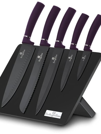 Berlinger Haus Berlinger Haus 6-Piece Knife Set w/ Magnetic Holder Purple Collection product