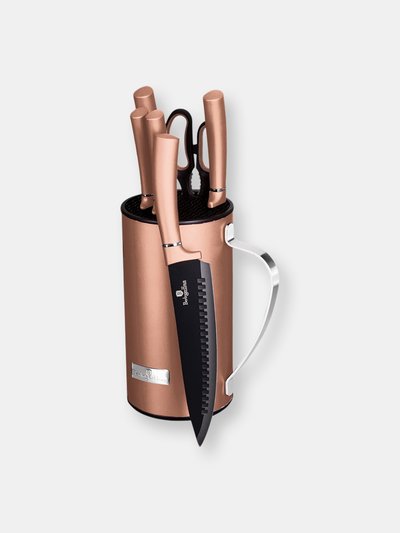 Berlinger Haus Berlinger Haus 7-Piece Knife Set with Mobile Stand Rose Gold Collection product