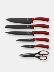 Berlinger Haus 7-Piece Knife Set with Mobile Stand Rose Gold Collection