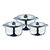 Blaumann 6-Piece Stainless Steel Cookware Set Blauman Collection
