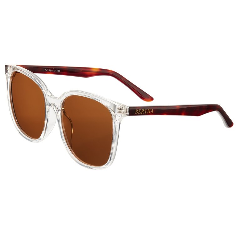 Avery Polarized Sunglasses - Clear/Brown