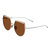 Bertha Callie Polarized Sunglasses - Silver/Brown