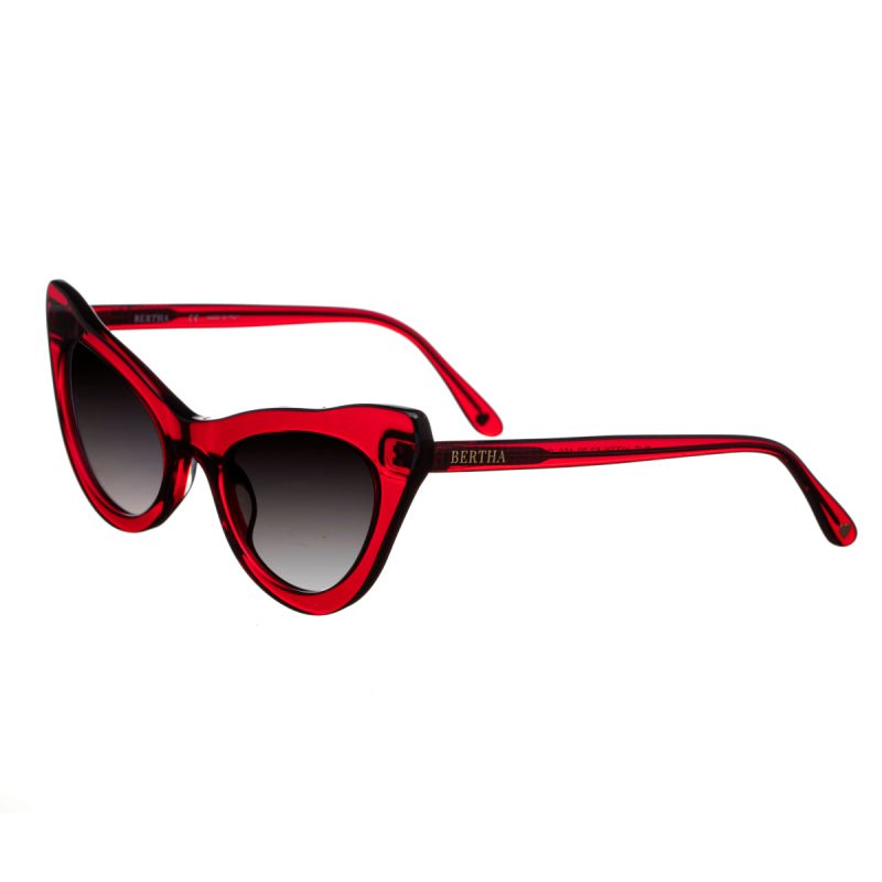 Bertha Sunglasses Kitty Handmade In Italy Sunglasses In Red