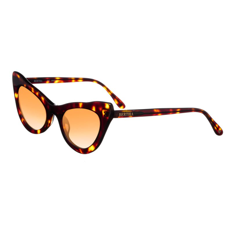 Bertha Sunglasses Kitty Handmade In Italy Sunglasses In Brown