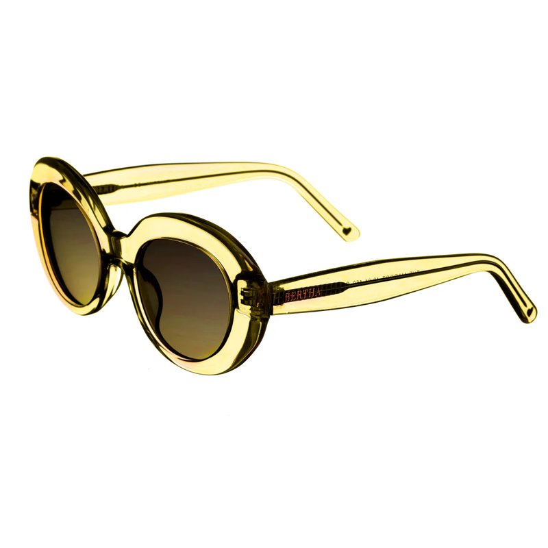 Bertha Sunglasses Margot Handmade In Italy Sunglasses In Yellow