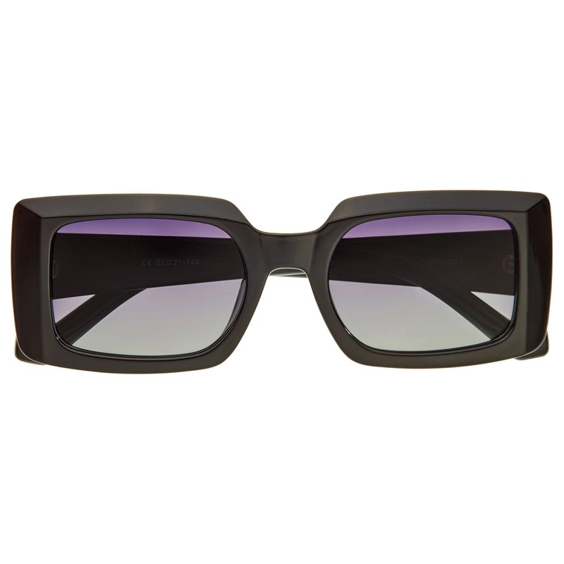 Shop Bertha Sunglasses Miranda Polarized Sunglasses In Black
