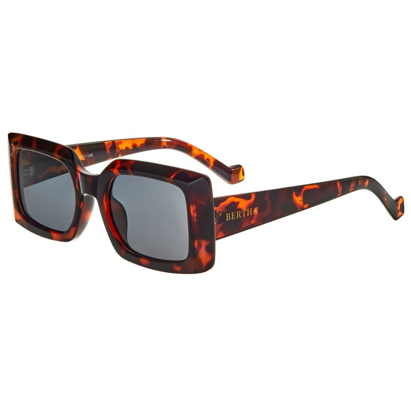 Shop Bertha Sunglasses Miranda Polarized Sunglasses In Orange