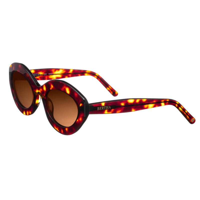 Bertha Sunglasses Severine Handmade In Italy Sunglasses In Brown