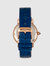 Courtney Cross Embossed Leather Watch
