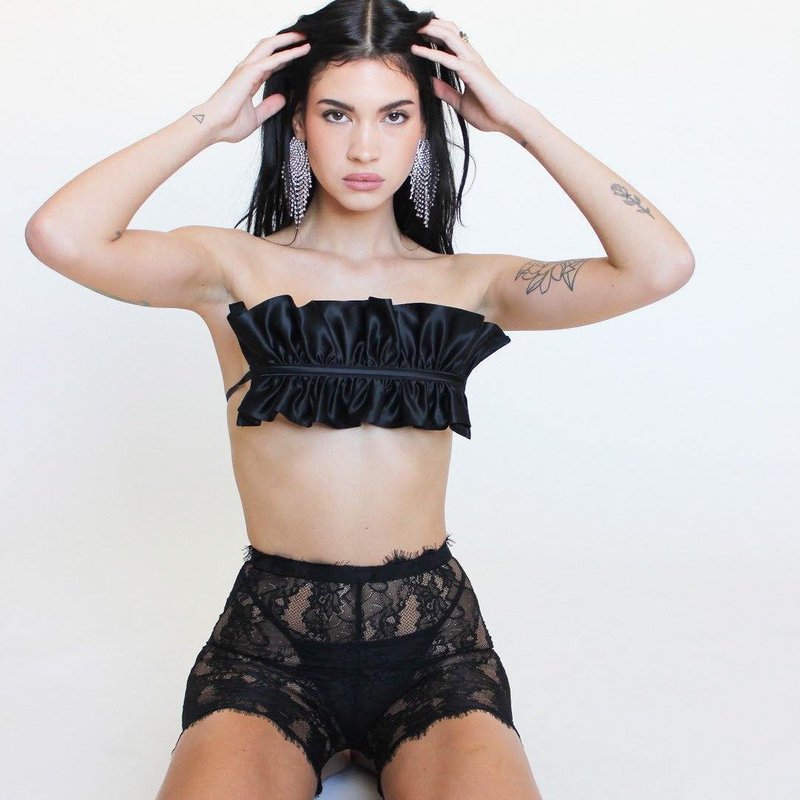 Beverly Hills Lingerie Alfonse Top In Black
