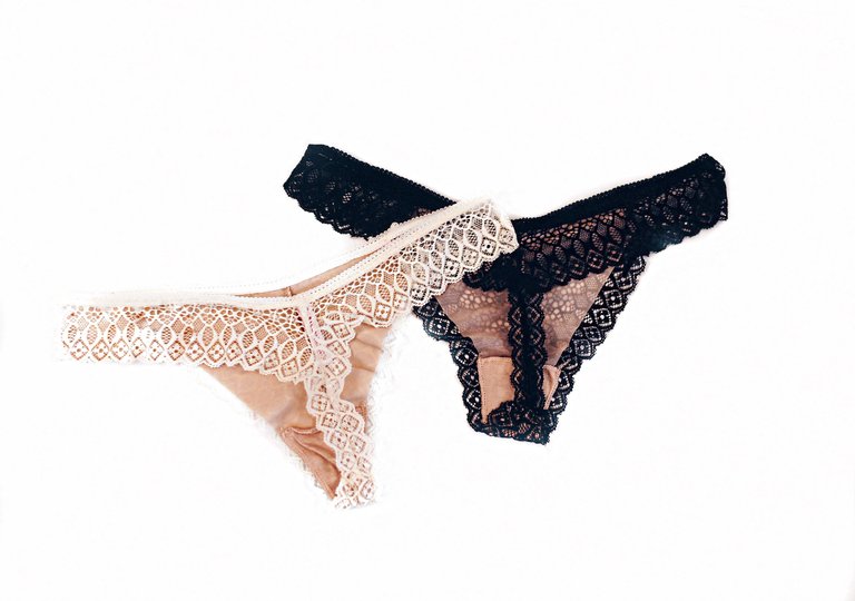 Panty Party of 2 - Black & Ivory