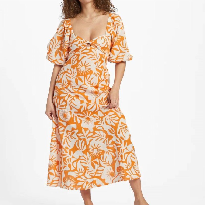 Shop Billabong Paradise Cove Dress In Orange