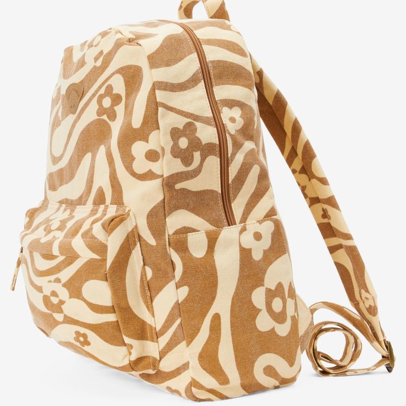 Billabong Schools Out Canvas Backpack In Cider In Brown