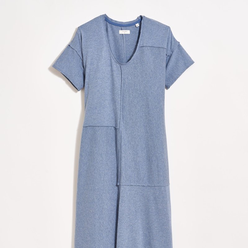 Shop Billy Reid Patchwork Knit Dress In Blue