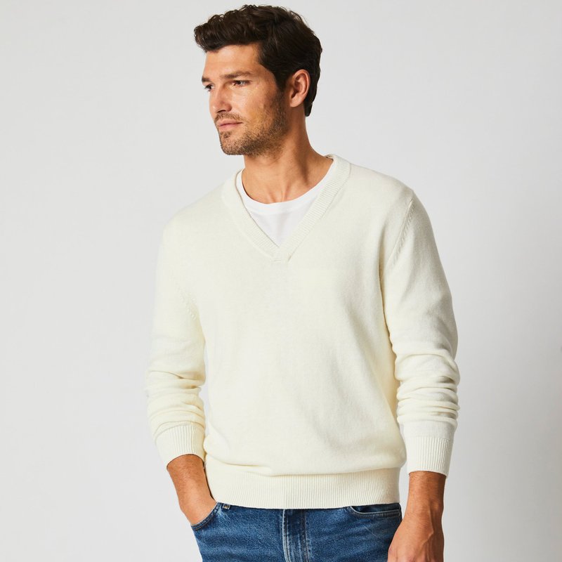 Shop Billy Reid Pullover Danley Sweater In White