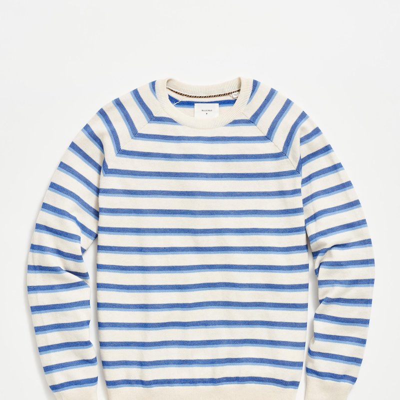 Shop Billy Reid Raglan Stripe Sweater In Blue
