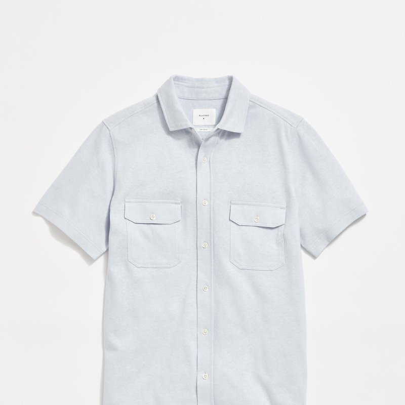 Shop Billy Reid Short Sleeve Hemp Cotton Knit Shirt In White