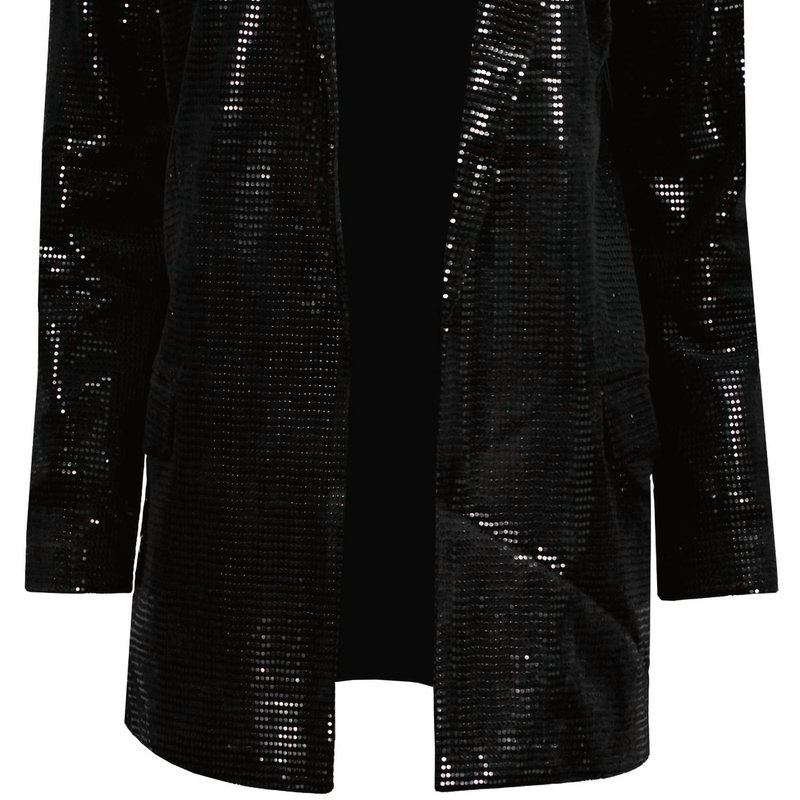 Bishop + Young Steal The Night Sequin Blazer In Black