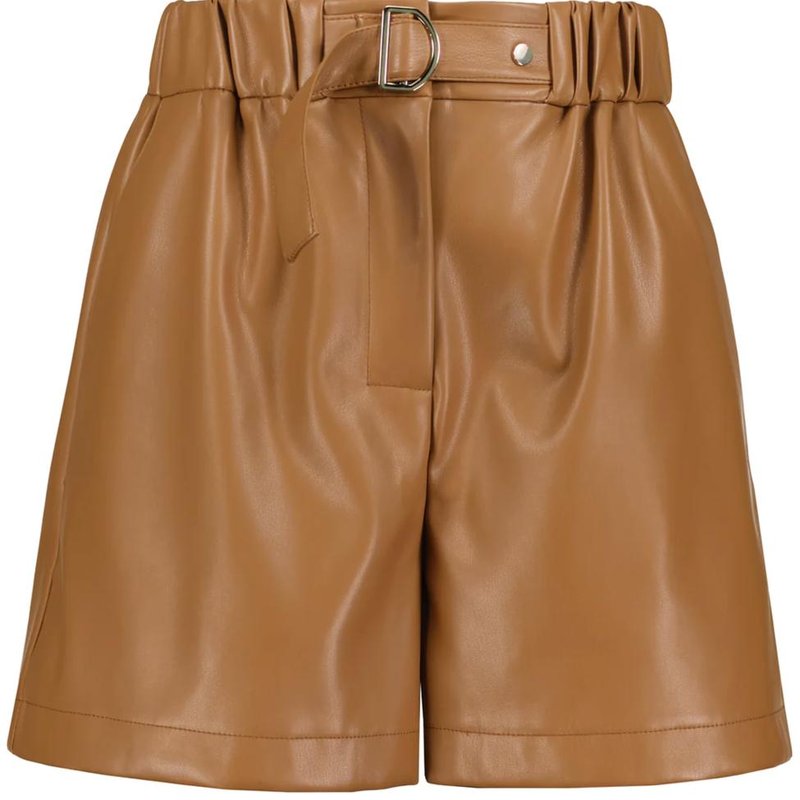 Shop Bishop + Young Women's Cameron Vegan Leather Short In Brown