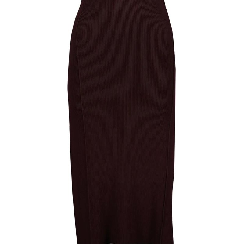 Bishop + Young Women's Charlotte Knit Dress In Burgundy