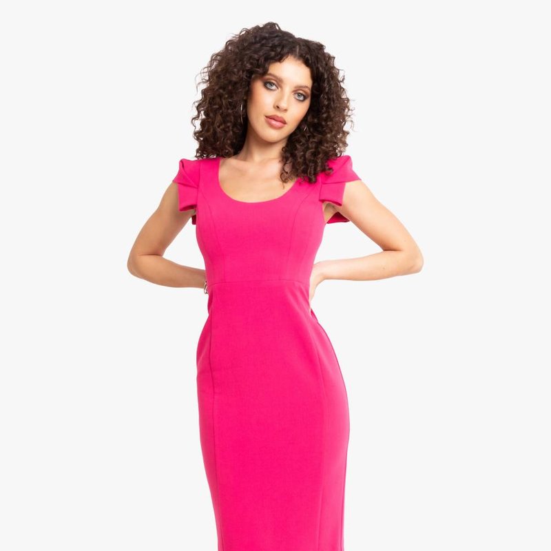 Shop Black Halo Amelie Sheath Dress In Pink