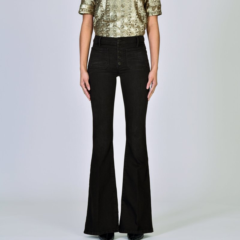 Black Orchid Audrey Patch Pocket Flare In Black