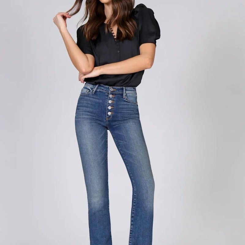 Shop Black Orchid Gigi High Rise Straight Jean In Blue