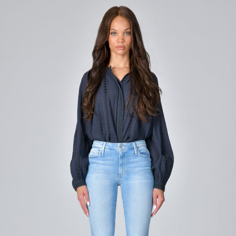 Black Orchid Mia Skinny Flare Jeans In Blue