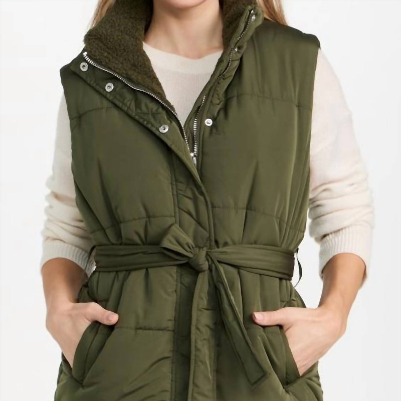 Shop Blanknyc Chill Out Tie Vest In Green