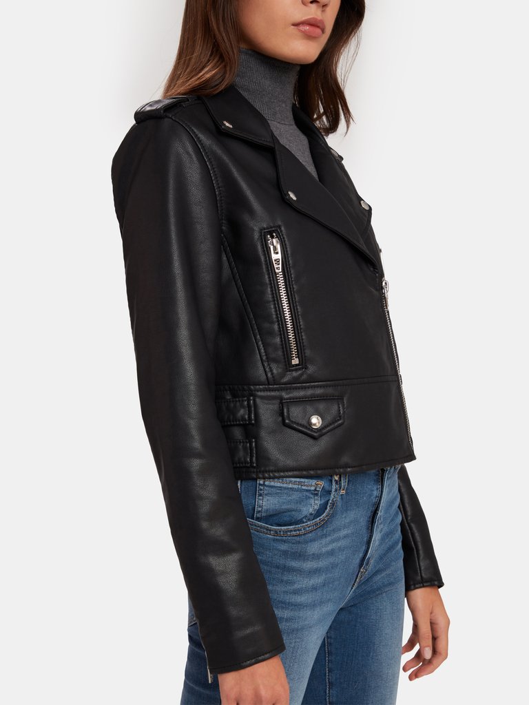 BLANKNYC Faux Leather Moto Jacket | Verishop