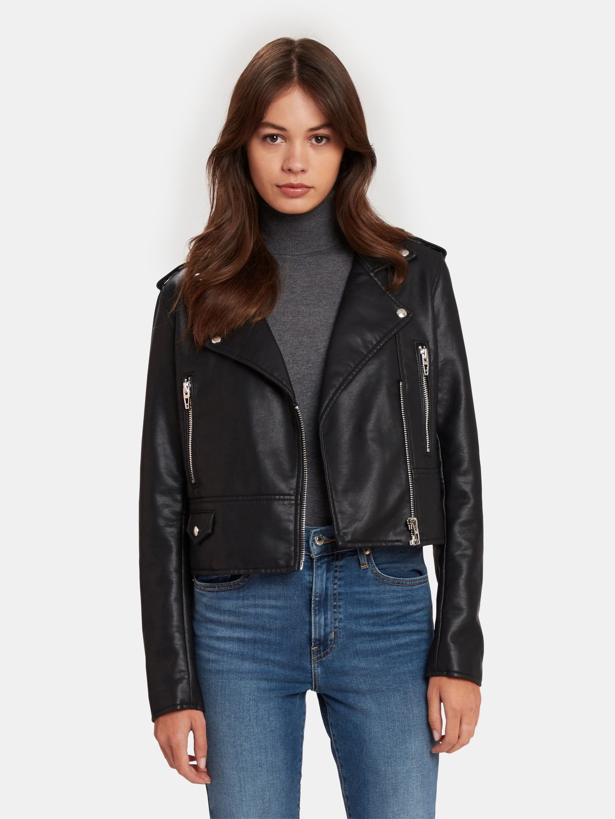 BLANKNYC Faux Leather Moto Jacket | Verishop