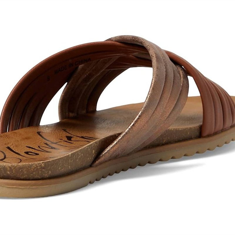 Shop Blowfish Women's Myll Sandals In Scotch Mandala/bronze Moon Metallic In Brown