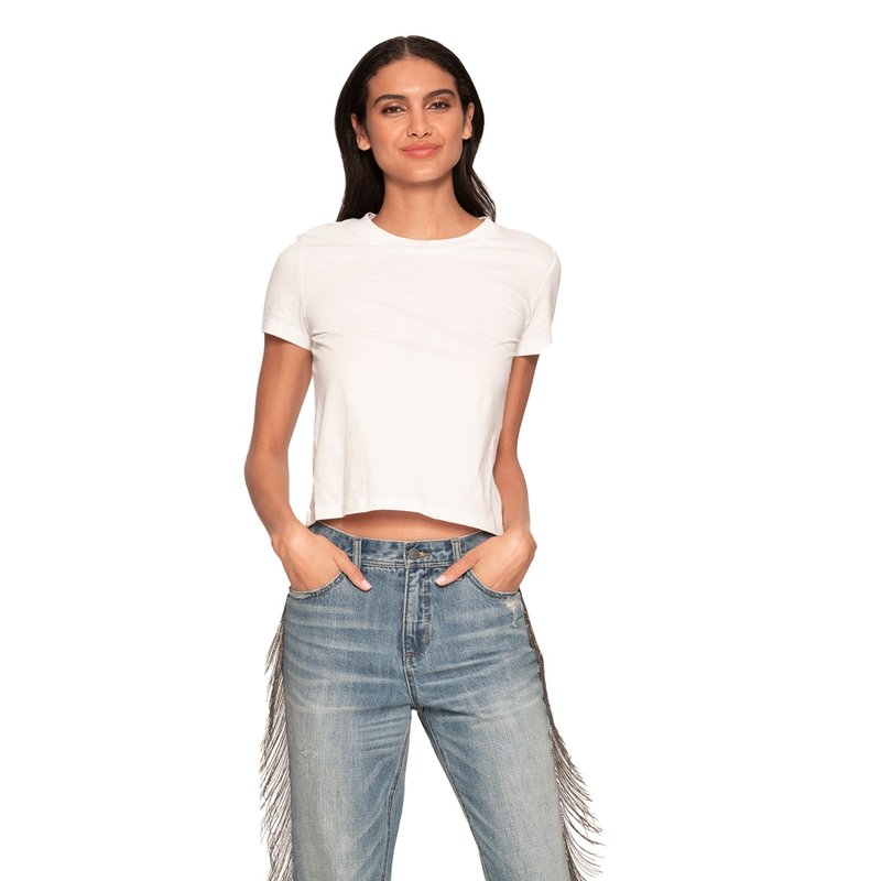 Shop Blue Revival Chain Fringe Straight Jeans In Blue