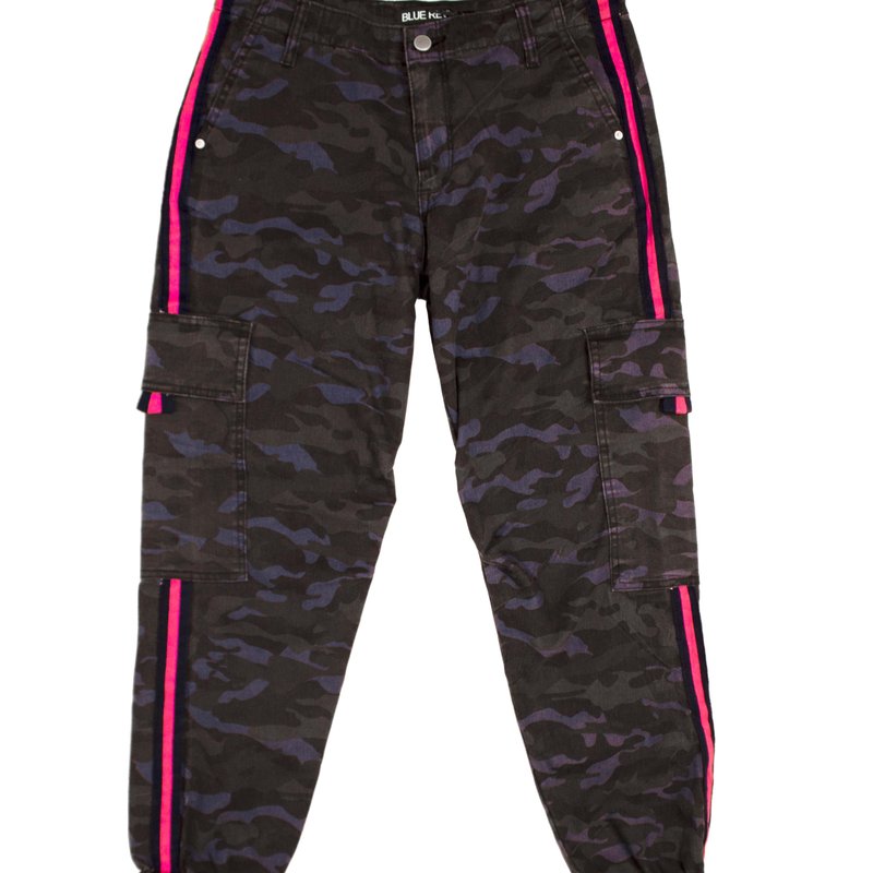 Blue Revival Illegal Cargo In Blue Camo With Pink Stripe