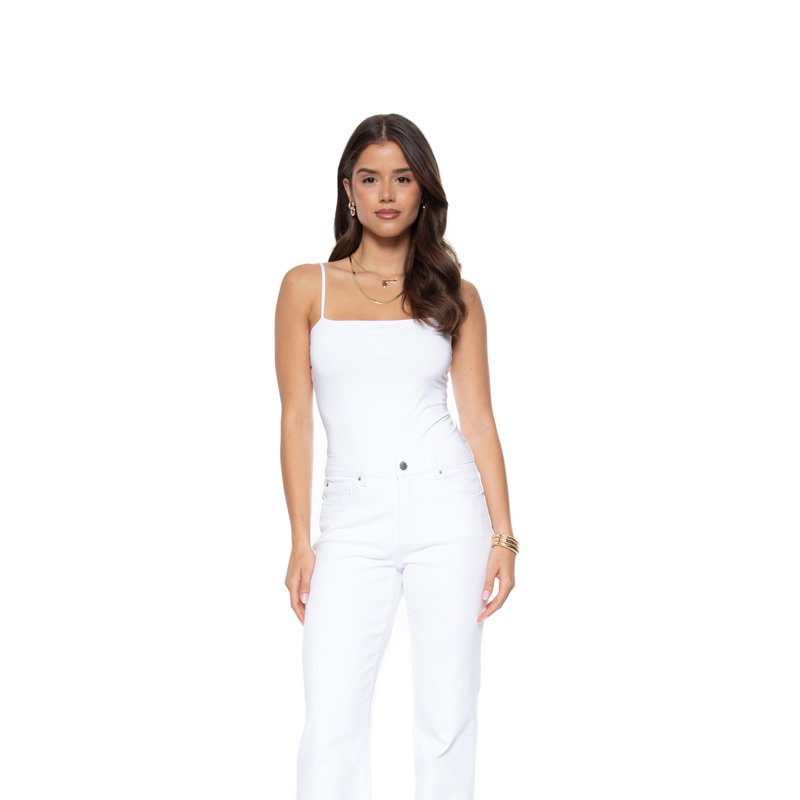 Shop Blue Revival Quinn Mid Rise Straight Jean In White
