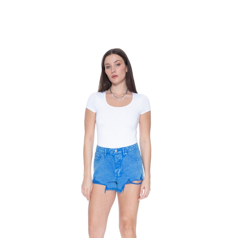 Shop Blue Revival Wild & Free Short In Blueberry