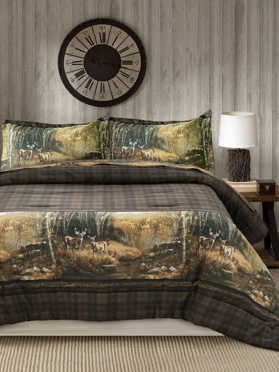 Blue Ridge Trading Whitetail Birch Comforter Set - Super Soft Cotton Fabric product