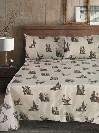 Blue Ridge Trading Whitetail Dreams Sheet Set - Premium Cotton Fabric - Breathable and Wrinkle Free product