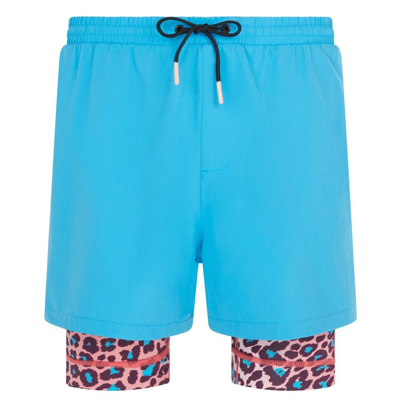 Boardies Leopard Compression Shorts In Blue
